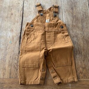 Carhartt Brown Kids Overalls 3 Month  Never Used